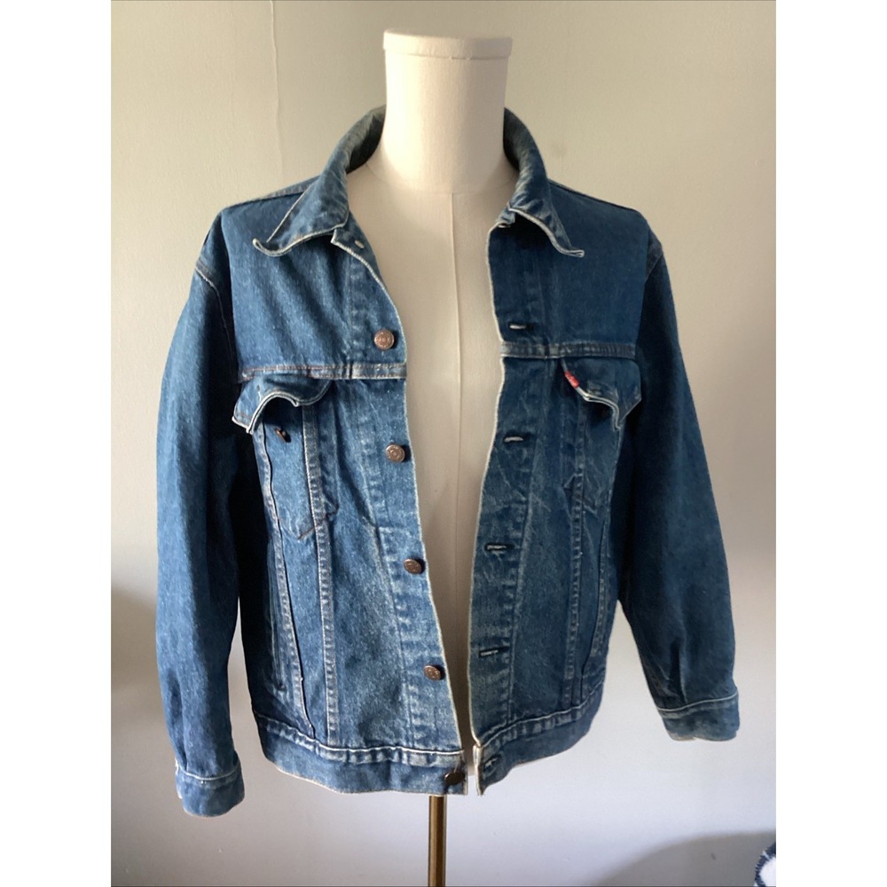 Vintage Levi's Trucker Denim Jacket 70505 0216 Size 46 Made In U.S.A